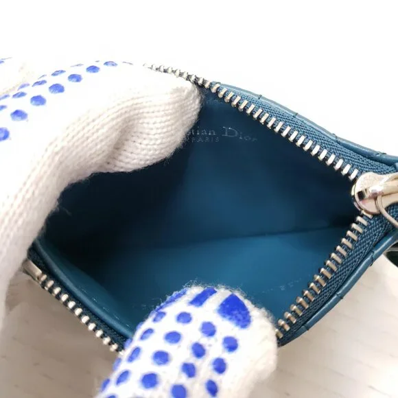 Christian Dior Lambskin Pouch, Coin Purse, Card Mini Wallet lux